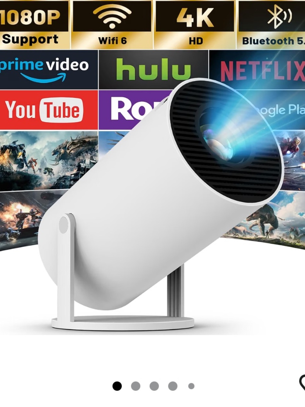 NEW IN BOX Mini Projector in White
